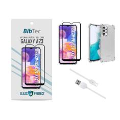 Imagem de Kit Película 3D + Capa Transparente + Cabo Usb Tipo C Samsung Galaxy A