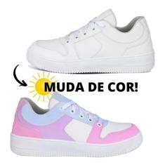 Imagem de Tênis Casual Feminino Muda De Cor No Sol Uv Conforto-Feminino
