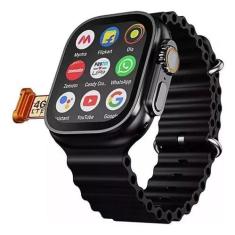 Imagem de Smartwatch Ultra Preto 3 AI Chip 5G 16GB Para Corridas e Esportes Func