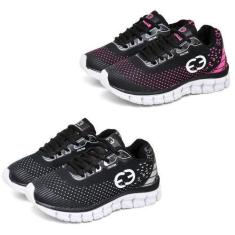 Imagem de Kit 2 Tênis Infantil Feminino Evoltenn Impacto Rosa/Preto, Rosa, Preto