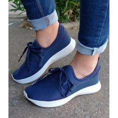 Imagem de Tenis Estiloso Blogueira Calçe Facil Feminina Lindo E Confortavel E Pr