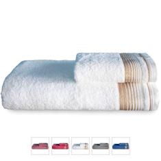 Imagem de Jogo De Toalhas Gigante 2 Peças 380g/m2 100% Algodão Sublime - Branco