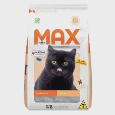 Imagem de Ração Max para Gatos Adultos Castrados Sabor Salmão 1kg