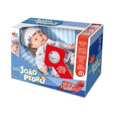 Imagem de Boneco Bebe Menino Faz  Sons Com Carteira De Vacinação - Milk Brinqued