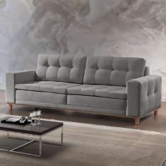 Imagem de Sofá 2 Lugares 190cm Molas Ensacadas Living Braúna Paropas by Ecosono Cinza