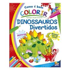 Imagem de Livro Como é Bom Colorir Dinossauros Divertidos - TodoLivro
