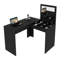 Imagem de Escrivaninha/Penteadeira de Canto 110cm com Espelho Multimóveis CR40120