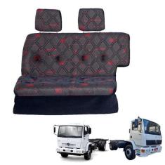 Imagem de Sofá Cama Caminhão Mercedes 1718 / 1723 Cara Chata Vermelho - Pampa
