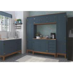 Imagem de Cozinha Modulada 5 peças - Azul Petróleo