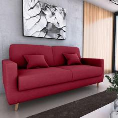 Imagem de Sofá Cama Emilia Veludo Vinho E432 - Matrix