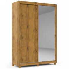 Imagem de Guarda Roupa Solteiro Gelius Royale 2 Portas De Correr 3 Gavetas Com E