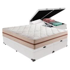 Imagem de Cama + Box Com Baú Colchão Queen Classic Anjos Cor:branco