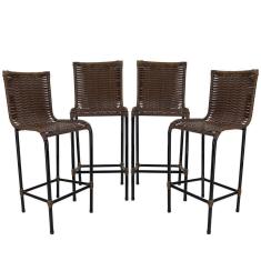 Imagem de 4 Banquetas Diplomata Em Artesanal Argila