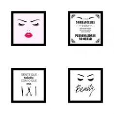 Imagem de Kit Quadros Decorativos Em Mdf Designer De Sobrancelhas 08
