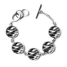 Imagem de DIYthinker Pulseira com textura de pintura chinesa com pincel, pingente de corrente