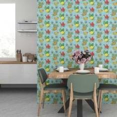 Imagem de Papel De Parede Adesivo Frutas Tropicais N07033 0,58X3,00M