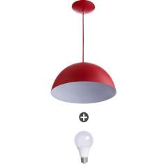 Imagem de Pendente Meia Lua 40 Alumínio  Com Lampada - Marryluz