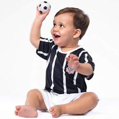Imagem de Conjunto Infantil Torcida Baby Corinthians Camisa+ Calção Micro Dry Sublimado