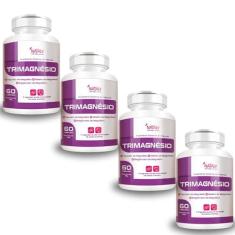 Imagem de 4x Trimagnésio (taurato,malato e bisglicinato) 60 Capsulas de 500mg Nataly