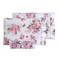 Imagem de Jogo De Lençol Solteiro 02 Peças Algodão Percal 180 Fios Com Ponto Pal