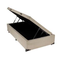Imagem de Cama Box Baú Solteirão King Blindado Suede Bege