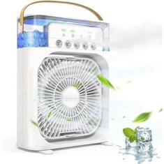 Imagem de Ventilador Portátil De Mesa Mini Ar Condicionado Umidificador Frescor