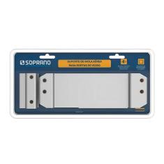 Imagem de Suporte Mola Aérea A530 P/ Porta Vidro Prata Blister Soprano