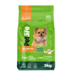 Imagem de Ração Pet life Frango e Arroz P/ Cães Adultos Raças Peq 3Kg - Proline