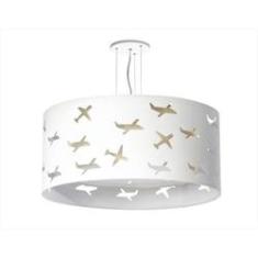 Imagem de Lustre Infantil Pendente Aviões Duplo - Crú 30x16
