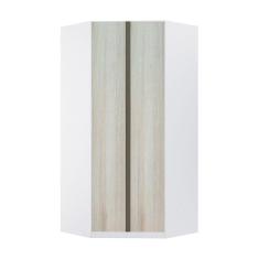 Imagem de Guarda Roupa Canto 2 Portas 111,9cm Branco Com Legno Crema