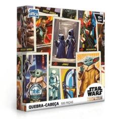 Imagem de Quebra-Cabeça The Mandalorian Star Wars 500 Peças Toyster