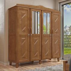 Imagem de Guarda-roupa Casal 4 Portas Espelhos 3 Gavetas