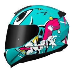 Imagem de Capacete Norisk Razor Mad Azul e Rosa