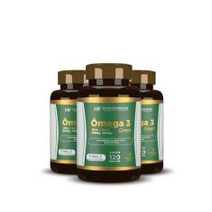 Imagem de 3X Omega 3 120 Caps Epa540mg + Dha360mg Hf Suplementos - Hf Suplements