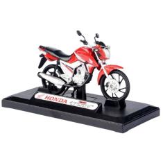 Imagem de Miniatura Moto Honda CG Titan 160 cc Vermelha 2016 Escala 1/18