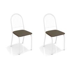 Imagem de Conjunto Com 2 Cadeiras De Cozinha Noruega  E Marrom