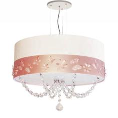 Imagem de Lustre Infantil Pendente Faixa Flores E Borboletas  40
