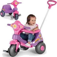 Imagem de Triciclo de Passeio e Pedal para Bebe Calesita Velocita Lilas