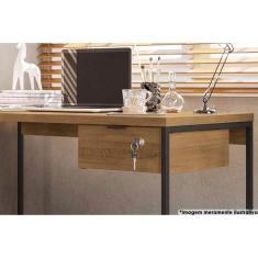 Imagem de Escritório Completo Escritório Completo Industrial (1 Escrivaninha, 2 Estantes, 1 Complemento) 4 Peças Freijo/preto - Kappesberg