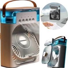 Imagem de Ventilador Portátil Branco Para Mesa Mini