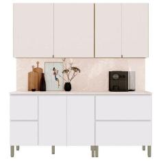 Imagem de Cozinha Modulada Art 6 Peças Freijó Ártico Soft  Kits Paraná