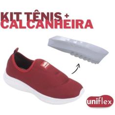 Imagem de Kit Tênis Meia Ortopédico Calce Fácil Casual Confortável + Calcanheira
