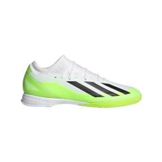 Imagem de adidas Tênis unissex adulto X Crazyfast.3 Turf, Branco/preto/limão lúcido, 38 BR