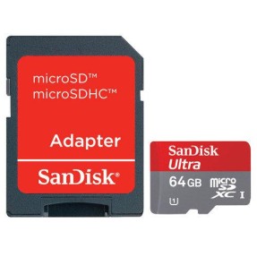 Imagem de Cartão de Memória Micro SDXC-I com Adaptador SanDisk Ultra 64 GB SDSDQUI-064G