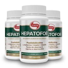 Imagem de Kit 3 Hepatofor Vitafor 60 Cápsulas