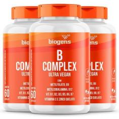 Imagem de Biogens Kit 3X Complexo B Vitamina B Complex 60 Caps