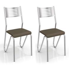 Imagem de Conjunto 2 Cadeiras Nápoles Marrom