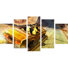 Imagem de Quadro Painel Decorativo Mosaico 5 Partes Pubg Mobile 81