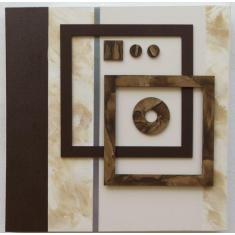 Imagem de Quadro abstrato  moderno 40x40 cm