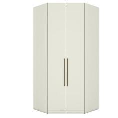 Imagem de Guarda Roupa Canto Closet Modulado 2 Portas 3 Gavetas Led Predileto Henn Areia Hp
